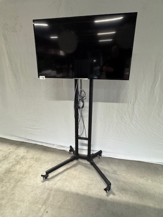 Televisie Philips, 48PFK5509/12, zwart, op verrijdbare tv-standaard